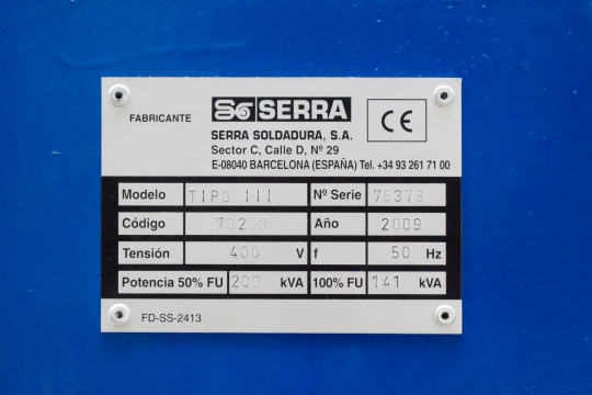 Zgrzewarka wielopunktowa SERRA TYPE 3 200 kVA